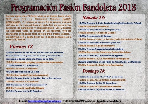 Programa Pasion Bandolera El Burgo 2018