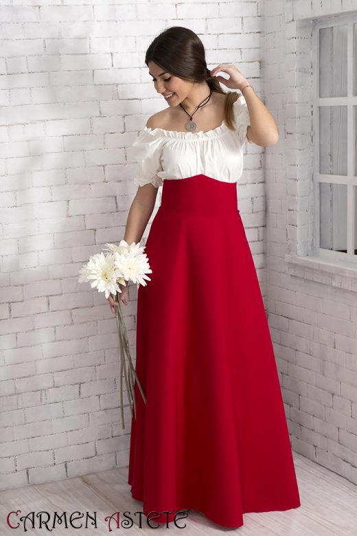 Falda básica I Rojo